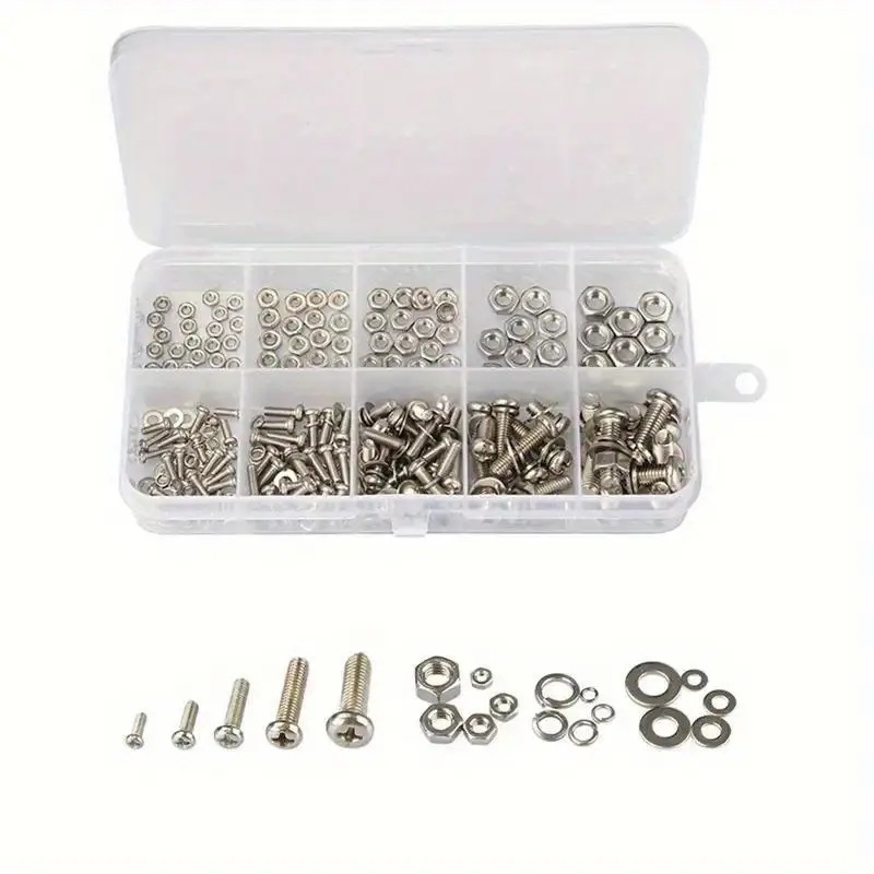 320PCS Hex Nuts & Bolts Set M2 - Furniture Home Hardware recensie en prijs