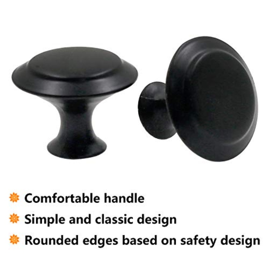 15 Pack 1Inch Flat Black Kitch - Cabinet Knob Round recensie en prijs