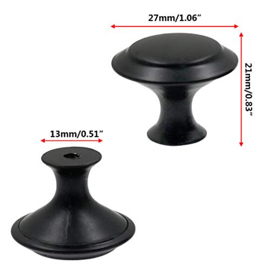 15 Pack 1Inch Flat Black Kitch - Cabinet Knob Round recensie en prijs