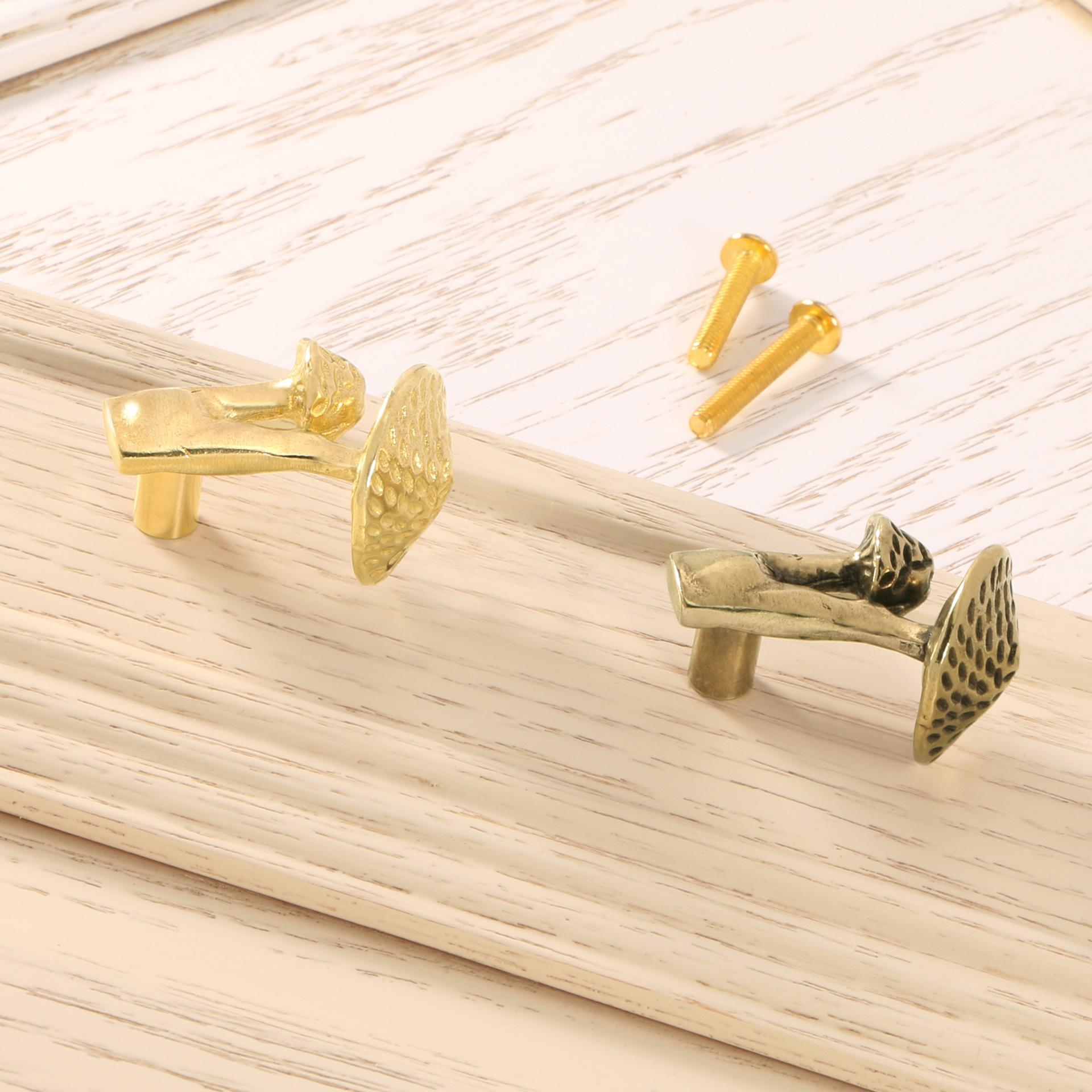 1pc Vintage Brass mushroom Kno - Vintage Furniture Hardware Pulls recensie en prijs