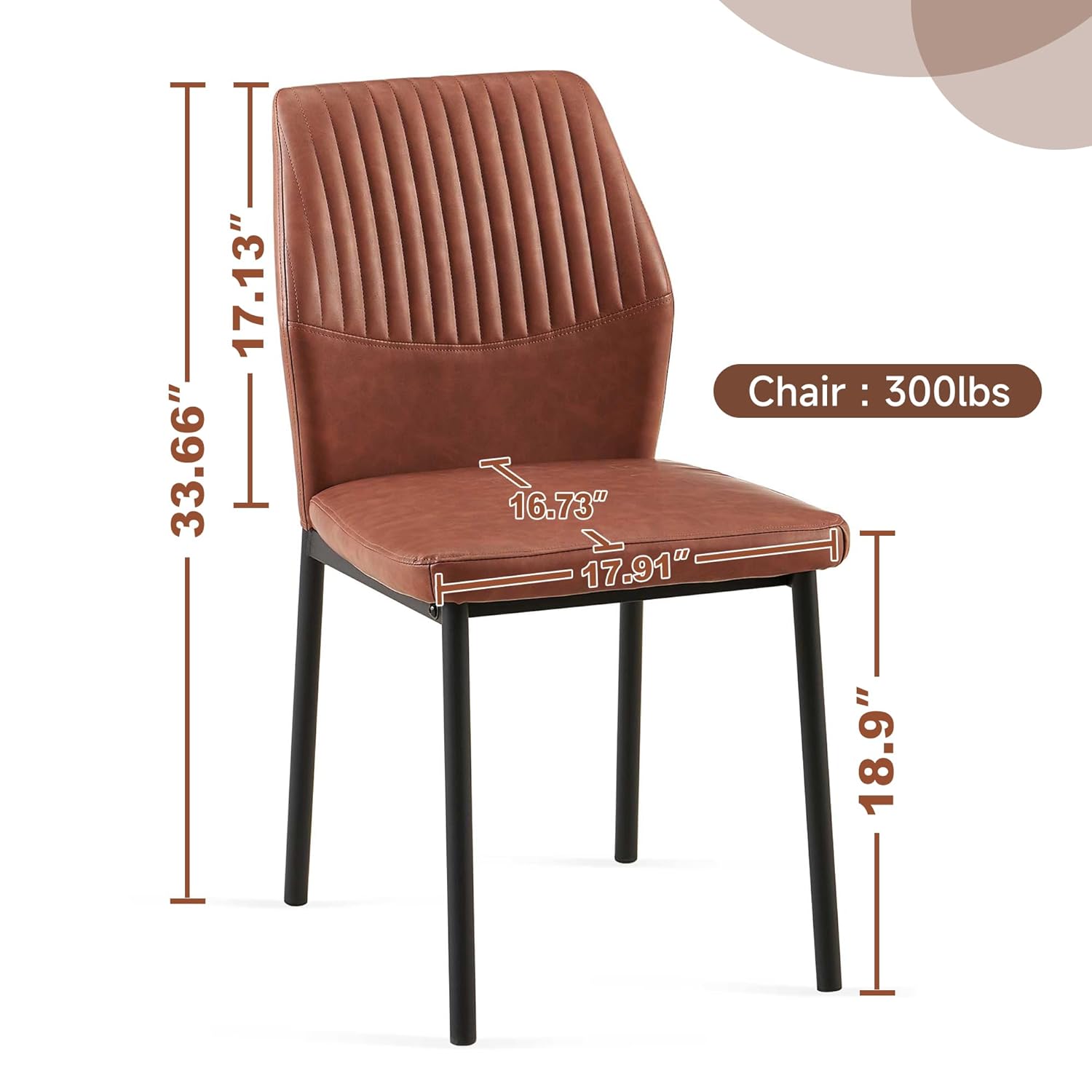 PU Leather Dining Chairs Set o - Furniture Leg Set recensie en prijs