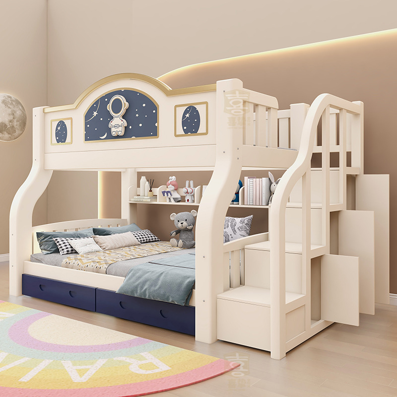 Solid wood two-layer bed Mothe - Furniture Hardware Lowes recensie en prijs