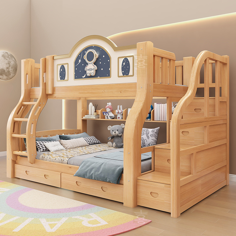 Solid wood two-layer bed Mothe - Furniture Hardware Lowes recensie en prijs