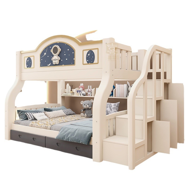 Solid wood two-layer bed Mothe - Furniture Hardware Lowes recensie en prijs