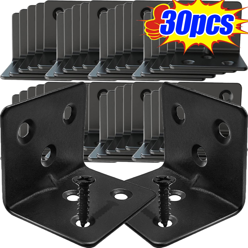 10/30pcs Black L-shaped Right  - Furniture Home Hardware recensie en prijs