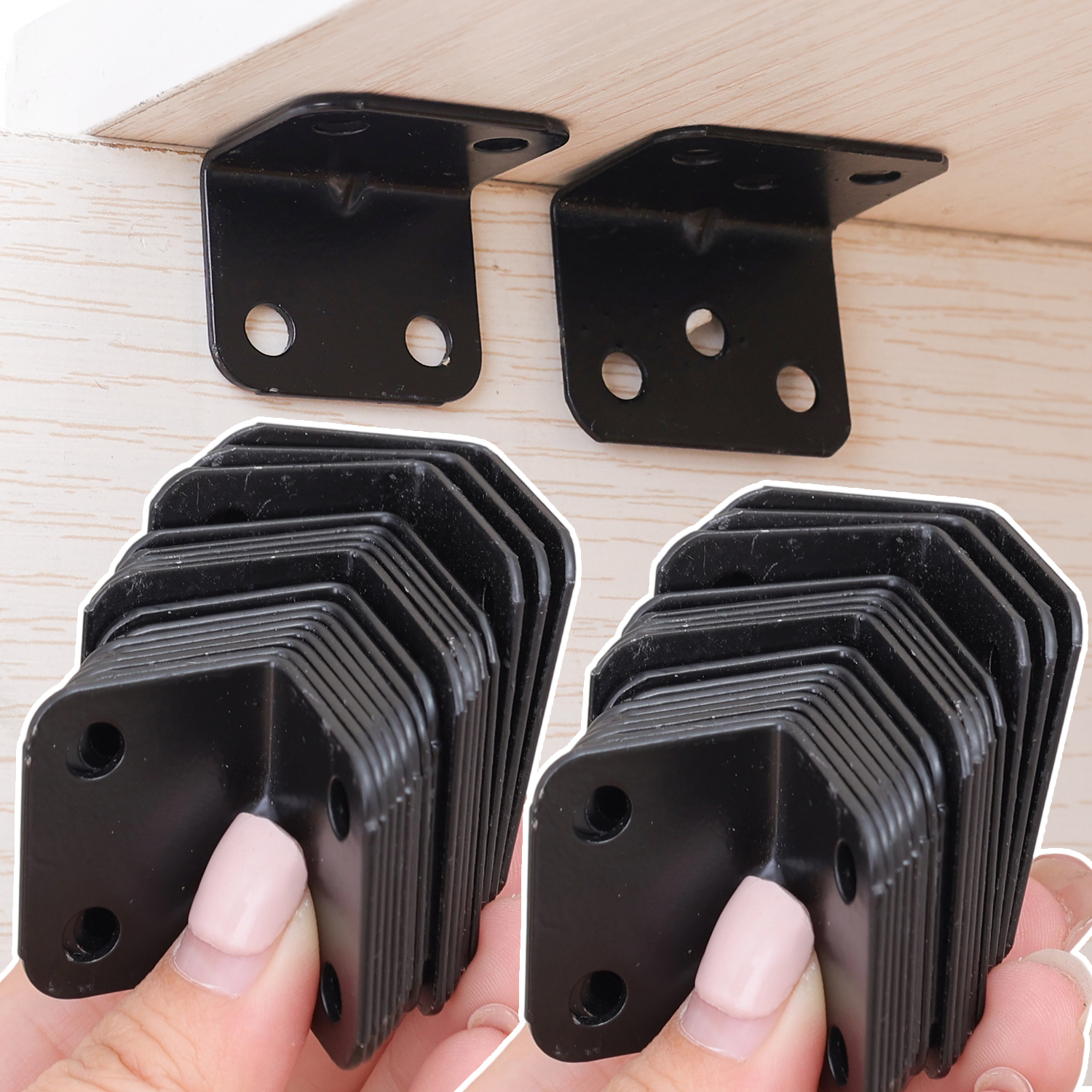 10/30pcs Black L-shaped Right  - Furniture Home Hardware recensie en prijs