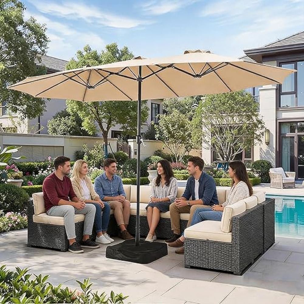 15ft Patio Umbrella with Base  - Furniture Hardware Manufacturer recensie en prijs