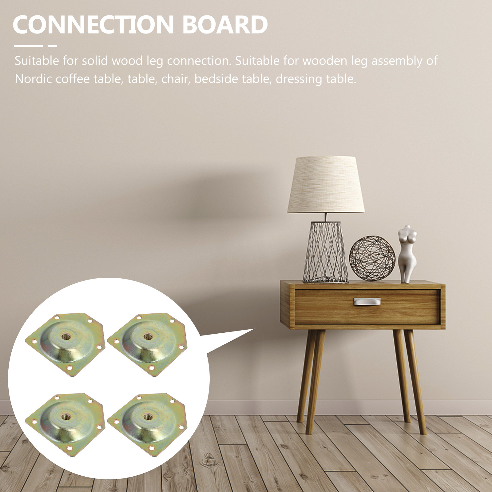 4Pcs Nut Set Angled Mounting P - Furniture Leg Set recensie en prijs