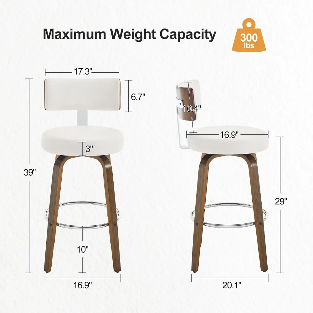 Bar Height Bar Stools Set of 3 - Furniture Leg Set recensie en prijs