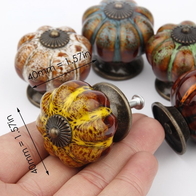 Pumpkin Ceramic Handle for Cab - Vintage Furniture Hardware Pulls recensie en prijs