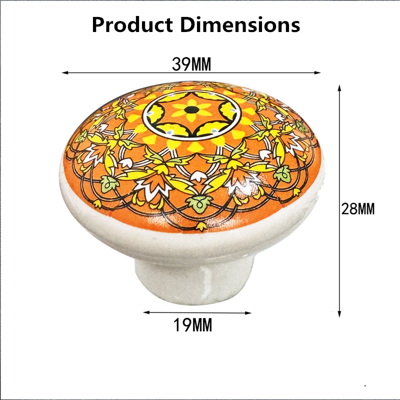 Bohemian Ceramic Single Hole C - Vintage Furniture Hardware Pulls recensie en prijs