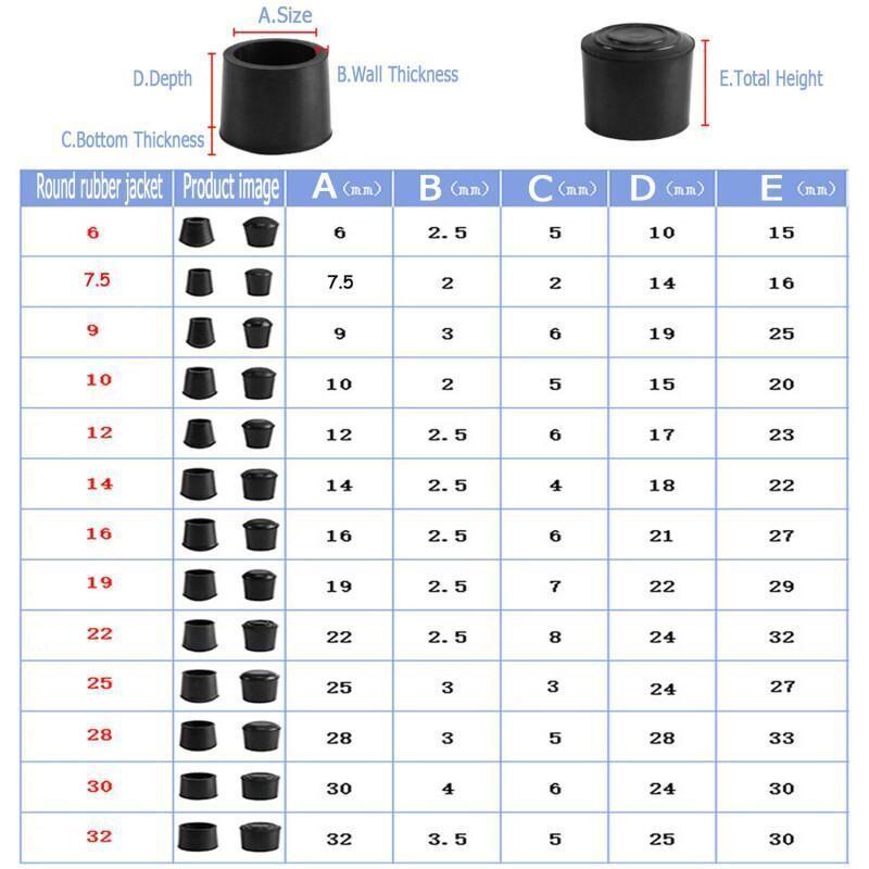 Round Rubber Chair Leg Pad 6/7 - Furniture Hardware Brackets recensie en prijs