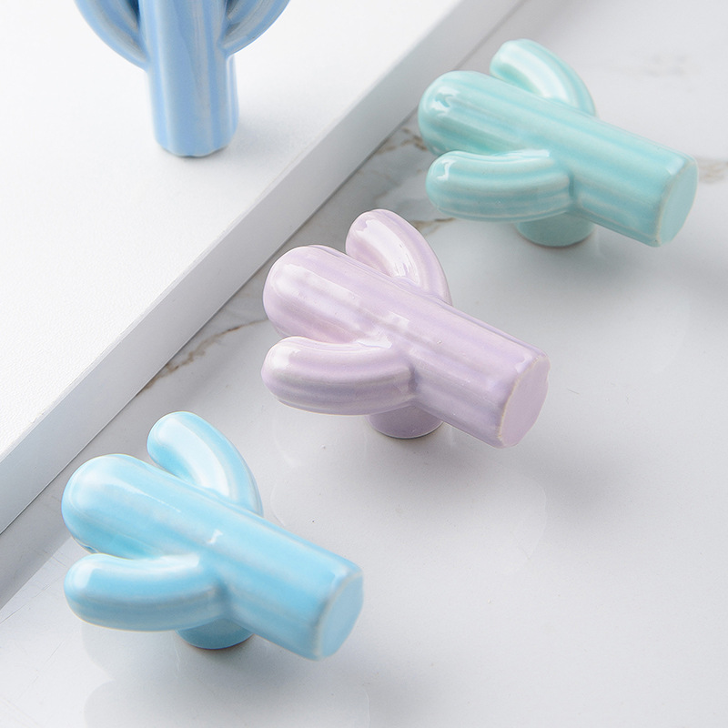 1/4pcs Colorful Ceramic Cactus - Vintage Furniture Hardware Pulls recensie en prijs