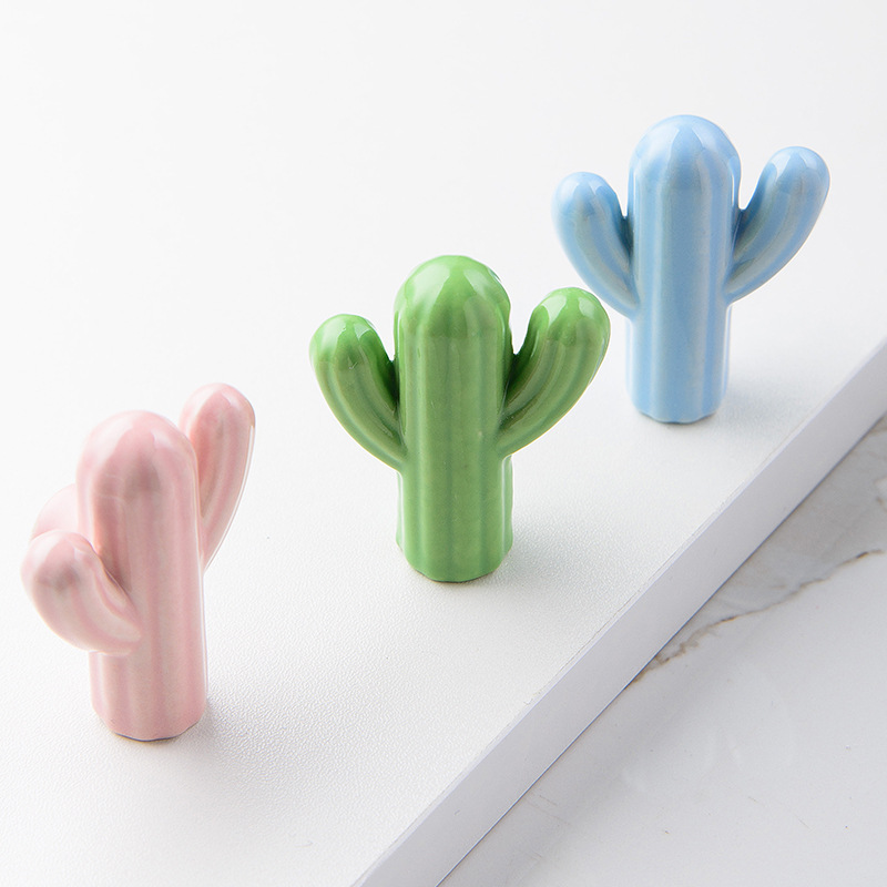 1/4pcs Colorful Ceramic Cactus - Vintage Furniture Hardware Pulls recensie en prijs