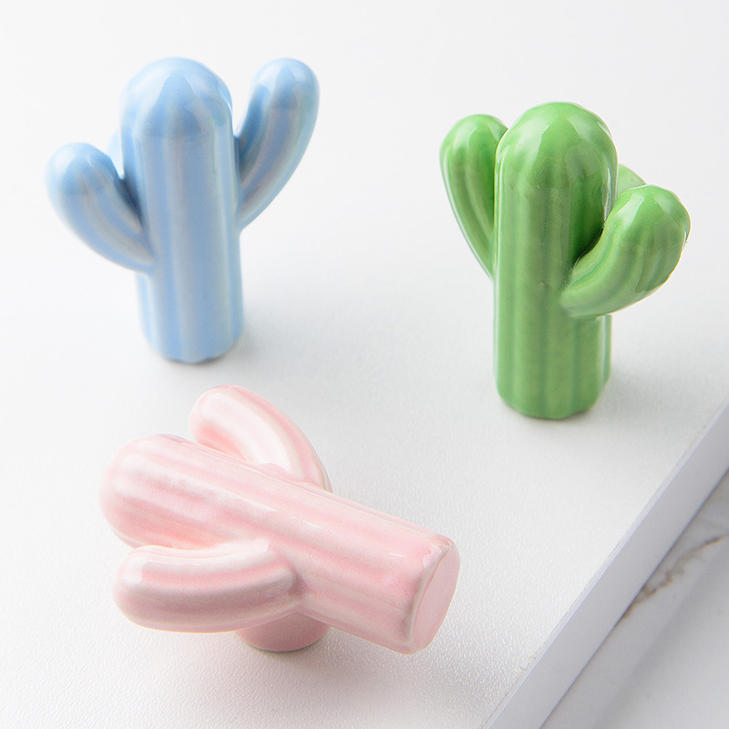 1/4pcs Colorful Ceramic Cactus - Vintage Furniture Hardware Pulls recensie en prijs