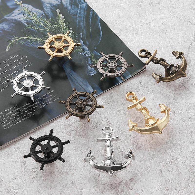 Vintage Anchor Ship Wheel Cabi - Vintage Furniture Hardware Pulls recensie en prijs