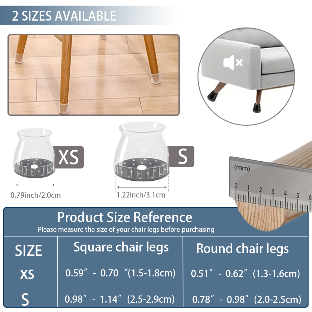 20 Sets Of Transparent Chair L - Furniture Leg Set recensie en prijs